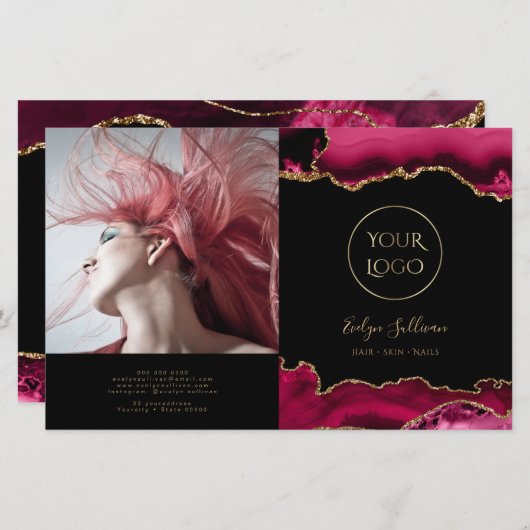 Magenta-Broschüre mit rotem Age (Vorne/Hinten)