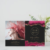 Magenta-Broschüre mit rotem Age (Stehend Vorderseite)