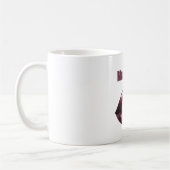 Magenta Burgunderrot Lippen Kaffeetasse (Links)