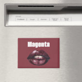 Magenta Burgunderrot Lippen Magnet (In Situ (Geschirrspüler))