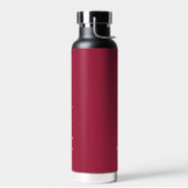 Magenta burgundy individuelle Name-Skript Trinkflasche (Links)