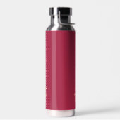 Magenta burgundy individuelle Name-Skript Trinkflasche (Links)