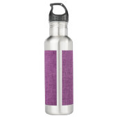 Magenta Burlap Hund Mama Wasser Flasche Edelstahlflasche (Rückseite)