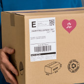 Magenta Business Logo Herz Herz-Aufkleber