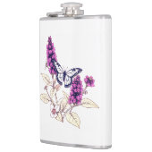 Magenta Butterfly Bush Flachmann (Links)