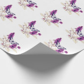 Magenta Butterfly Bush Geschenkpapier (Ecke)