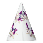 Magenta Butterfly Bush Partyhütchen (Rückseite)