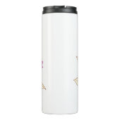 Magenta Butterfly Bush Thermosbecher (Rückseite)