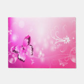 Magenta Butterfly Fußmatte (Vorderseite)