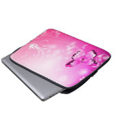 Magenta Butterfly Laptopschutzhülle (Vorne Knopf)