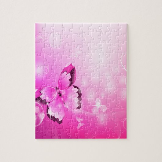 Magenta Butterfly Puzzle (Vertikal)