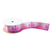 Magenta Butterfly Satinband (Spule)