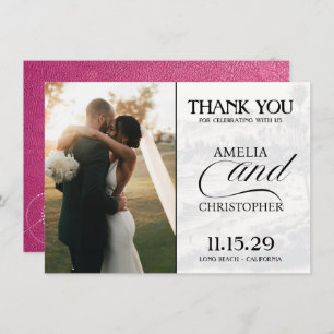 Magenta California Passport Dankeskarte