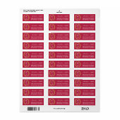 Magenta Calligraphy Couple Name Monogram Wedding (Vorne)