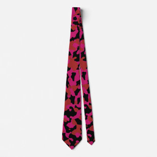 Magenta Camouflage in Maroon und Black Krawatte