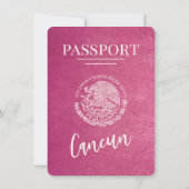 Magenta Cancun Pass Save the Date (Rückseite)