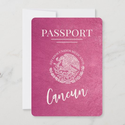 Magenta Cancun Pass Save the Date (Rückseite)