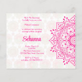 Magenta cerbellgelb Mehndi Haushalt einladen (Rückseite)