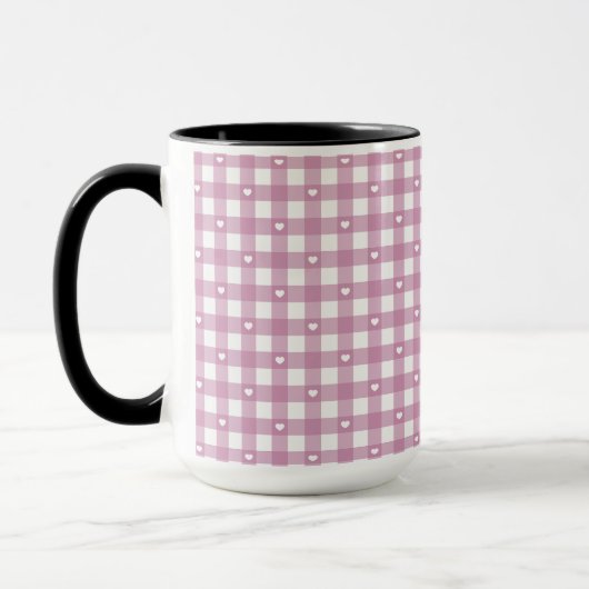 Magenta Checks Tasse (Links)