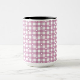 Magenta Checks Tasse