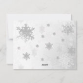 Magenta Christmas Tree Foto Feiertagskarte (Rückseite)