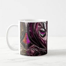 Magenta Chrome Face Kaffeetasse