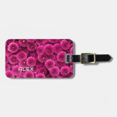 Magenta Chrysanthemum iPhone Case - Bold Floral Ar Gepäckanhänger (Vorderseite horizontal)