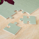 Magenta Clematis mit Wein Puzzle (Seite)