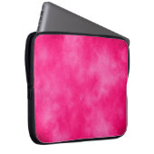 Magenta Cloud Effect Electronics Bag Laptopschutzhülle (Vorne Rechts)