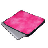 Magenta Cloud Effect Electronics Bag Laptopschutzhülle (Vorne Knopf)