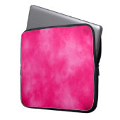 Magenta Cloud Effect Electronics Bag Laptopschutzhülle (Vorderseite Links)