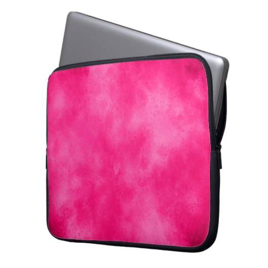 Magenta Cloud Effect Electronics Bag Laptopschutzhülle (Vorderseite Links)