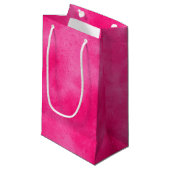 Magenta Cloud-Effekt Kleine Geschenktüte (Vorderseite Schrägansicht)