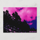 Magenta Cloud klein, Broke Bird Designs Postkarte (Vorderseite)