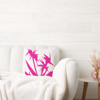 MAGENTA - Cojín con Flor del paraíso en fucsia Kissen