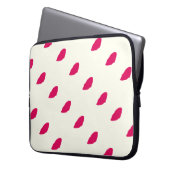 Magenta commas design Electronics Bag Laptopschutzhülle (Vorderseite Links)