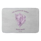 Magenta Conch Muschel Bath Mat Badematte (Vorderseite)