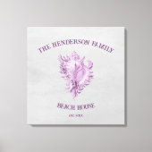 Magenta Conch Muschel Canvas Print Leinwanddruck (Vorderseite)