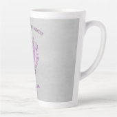 Magenta Conch Muschel Latte Tasse (Rechts)