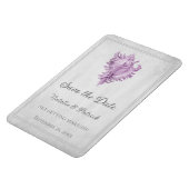 Magenta Conch-Muschel speichern Magnet (Linke Seite)