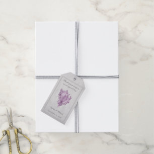Magenta Conch Muschel Wedding Gift Tags Geschenkanhänger