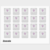 Magenta Conch Muschel Wedding Stickers (Blatt)