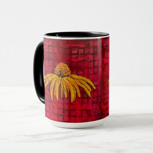 Magenta Coneflower Tasse (Vorderseite Links)