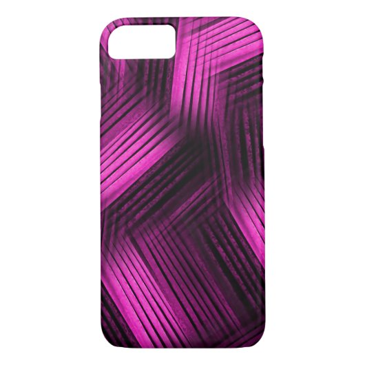 Magenta Contemporary Abstrakt Case-Mate iPhone Hülle (Rückseite)