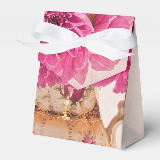 Magenta Dahlias Geschenkschachtel (Vorderseite)