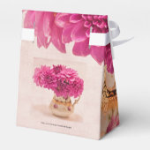 Magenta Dahlias Geschenkschachtel (Rückseite)