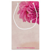 Magenta Dahlias Kleine Geschenktüte (Rückseite)