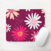 Magenta Daisy Design Mousepad (Mit Mouse)