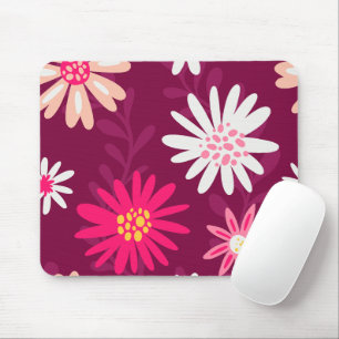 Magenta Daisy Design Mousepad