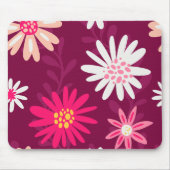 Magenta Daisy Design Mousepad (Vorne)